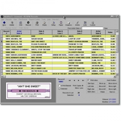 JukeBox - Title Strip Printing Software